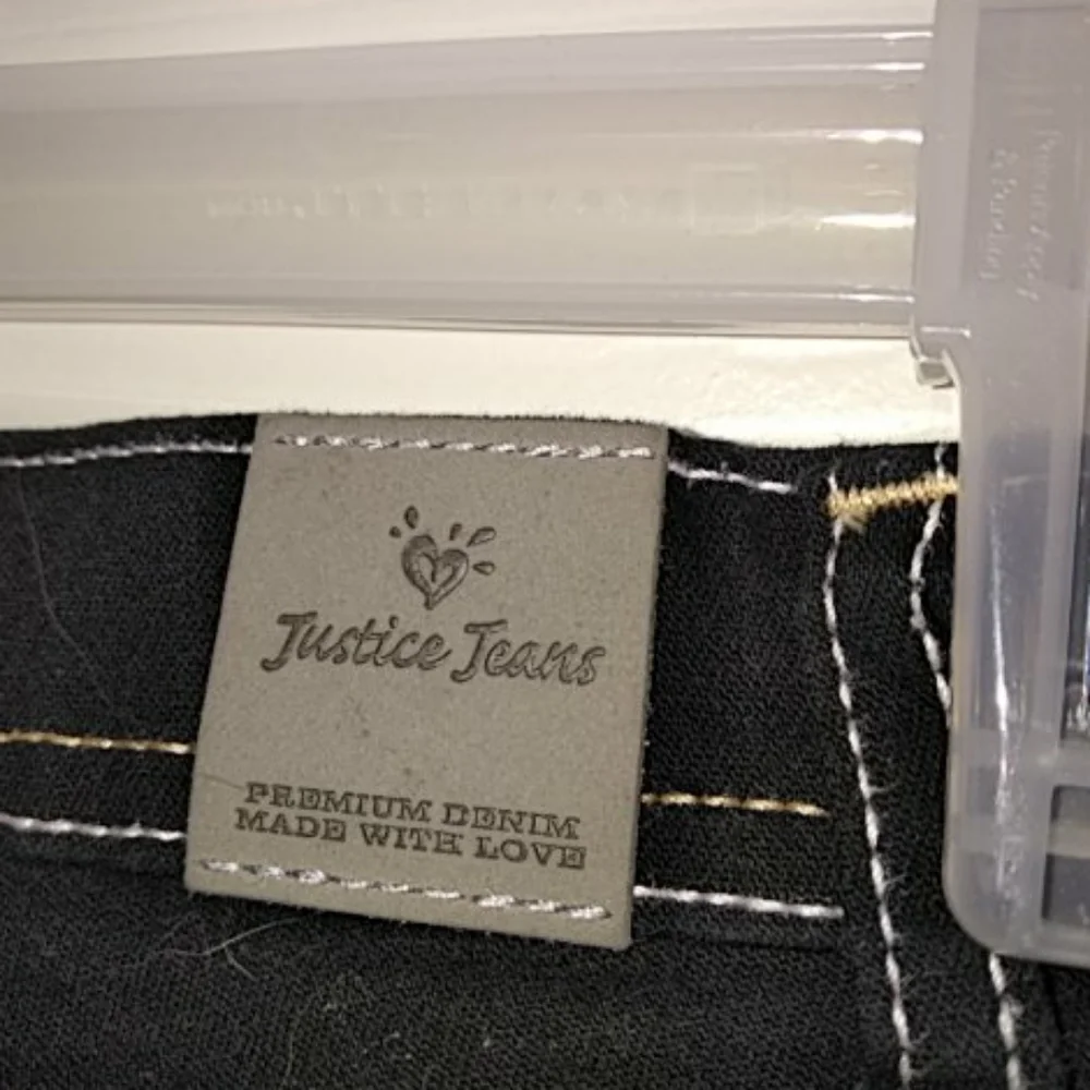 Justice Girls Dark Wash Skinny Jeans 12 Slim